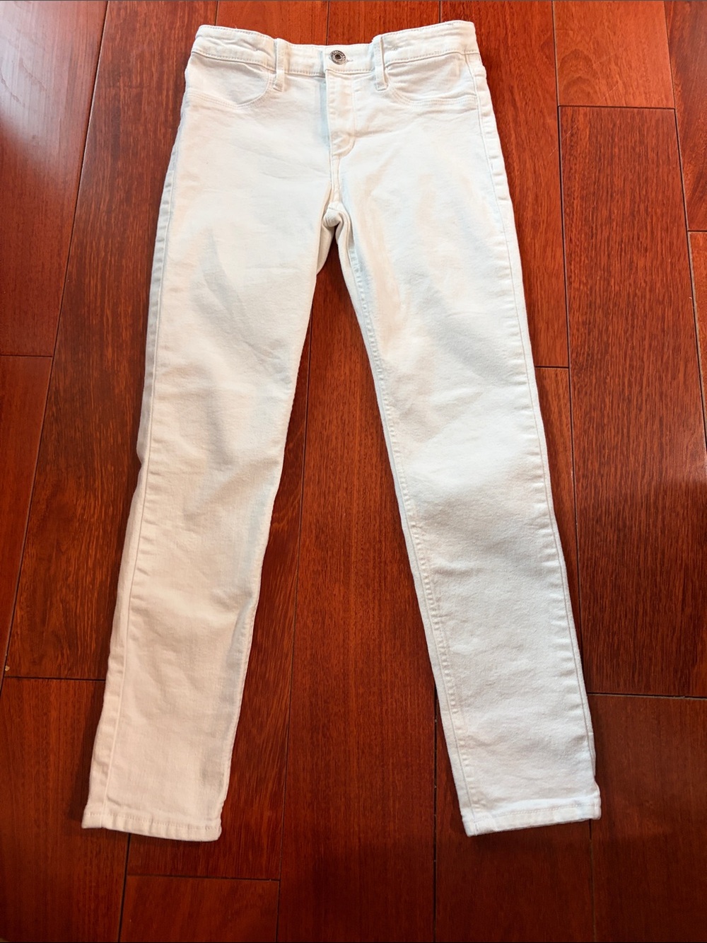 High-Rise White Skinny Jeans for Kids